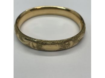 14k Gold Shell Rolled Gold Bracelet Antique