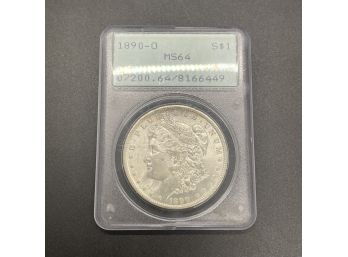 1890 O Morgan Silver Dollar PCGS MS 64