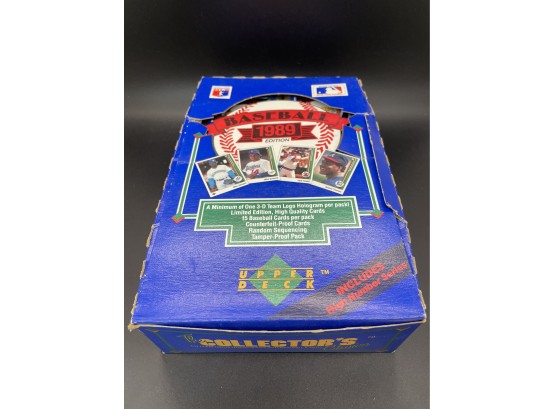1989 Upper Deck Collector's Choice Baseball Box