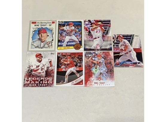 Seven Mike Trout Cards