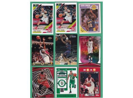 Nine Mixed All Star NBA Cards