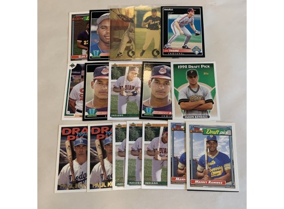 Seventeen 90s Rookie Baseball Cards
