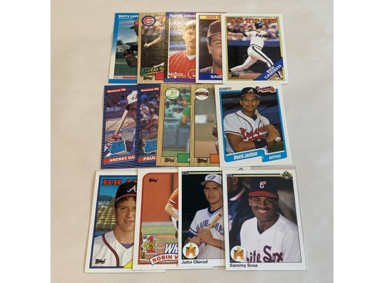 Fourteen 90s Rookie Baseball Cards