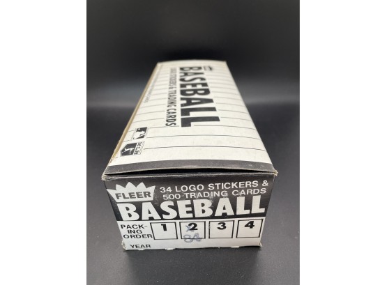 1984 Fleer Baseball Vending Box
