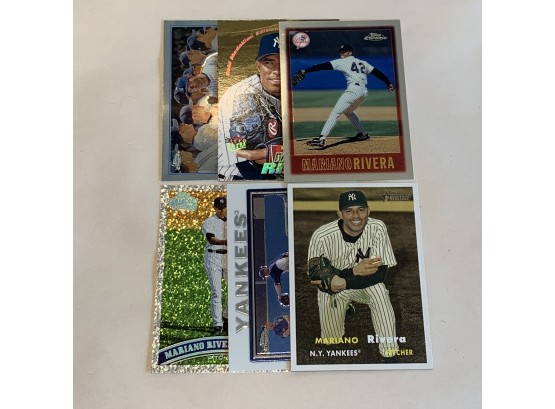 Six Marino Rivera Baseball Cards