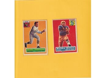 Two 1956 Topps Football Cards