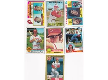 Lot Of 7 Vintage Topps Pete Ross Cards