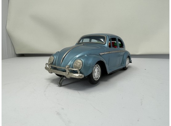 Vintage Battery Operated Blue VW Beetle