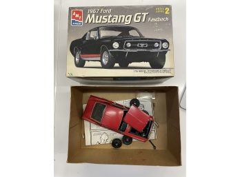 Amt Ehrt 1967 Ford Mustang Gt Fastback Partially Assembled