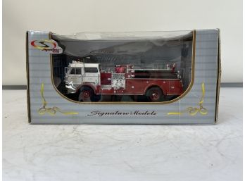 Signature Models Fire Truck In Box Sealed