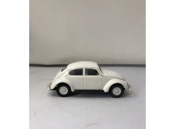 Vintage Press Steel Mini White VW Beetle