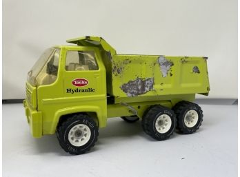 Tonka Lime Green Hydraulic Dump Truck As Is