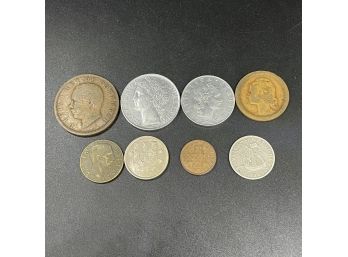 8 Portuguese & Italian European Coins