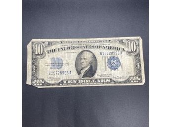 1934 US Ten Dollar Bill