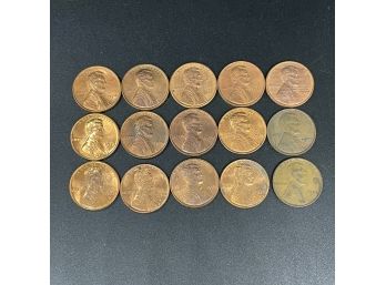 15 Lincoln Pennies