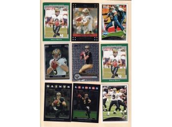 Big Lot Of Drew Brees Cards
