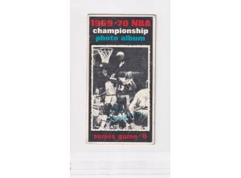 1970 Topps NBA Championship Photo Album  Series Game 6