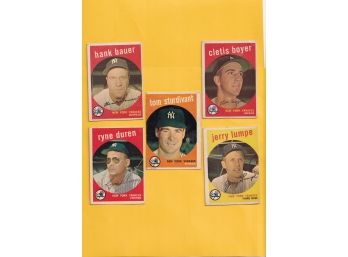 10 1959 Topps Baseball Cards
