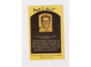 1964 Date HOF Yellow Waite Charles Hoyt