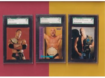 5 Comic Images Wrestling SGC Graded Cards