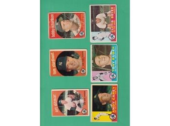 10 1950s Topps Baseball Cards