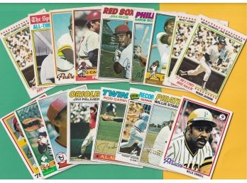 17 1970s Baseball Cards Various