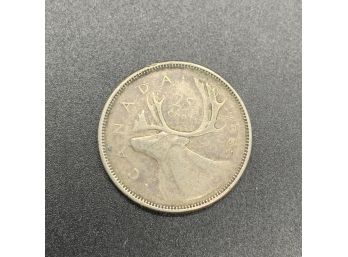 1965 Silver Canadian Quarter Elizabeth II