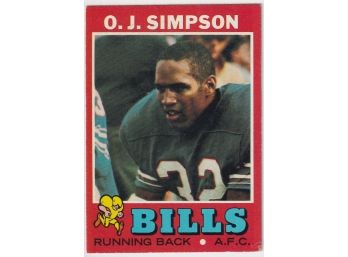 1971 Topps O.J. Simpson