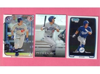 3 Joc Pederson Baseball Cards