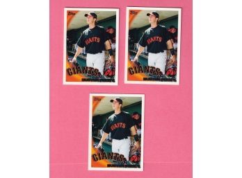 3 2010 Topps Buster Pose Rookie Card