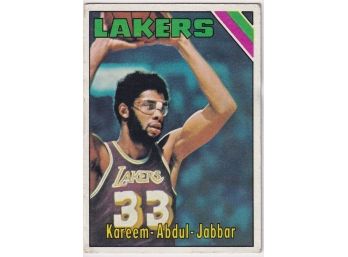1975 Topps Kareem Abdul Jabbar