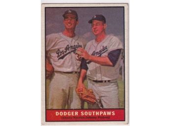 1961 Topps Dodger Southpaws