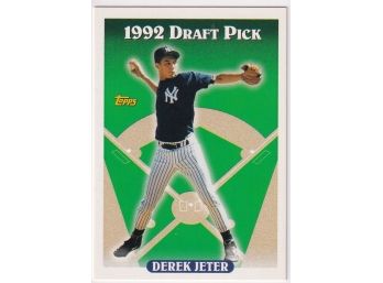 1993 Topps Derek Jeter Draft Pick Rookie Card