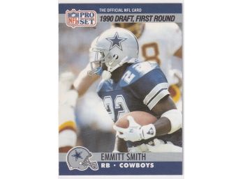 1990 NFL Pro Set Emmitt Smith Rookie Card