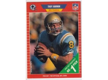 1989 NFL Pro Set Troy Aikman Rookie Card