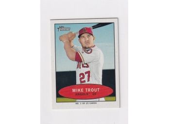 2020 Topps Heritage Mini Mike Trout