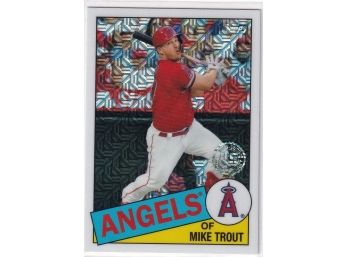 2020 Topps Mike Trout 35th Anniversary Refractor Card
