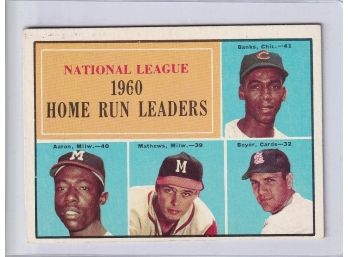 1961 Topps NL 1960 Home Run Leaders