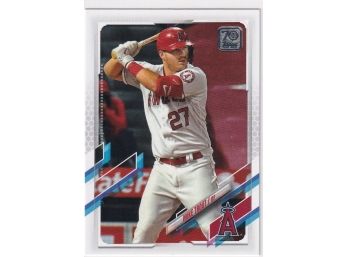 2021 Topps Mike Trout 70th Anniversary Card