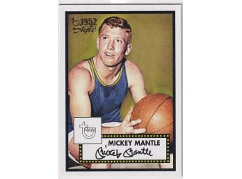2006 Topps 1952 Style Mickey Mantle Basketball Card