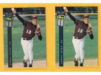 Two 1992 Classic Derek Jeter Cards