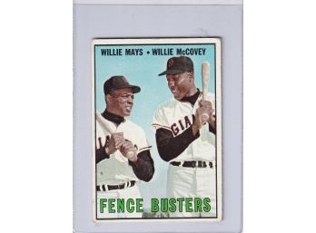 1967 Topps Fence Busters Willie Mays/ Willie McCovey