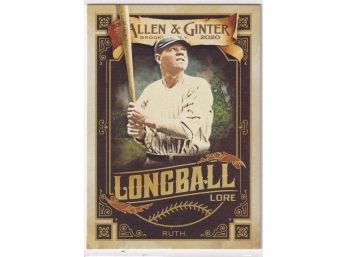 2020 Topps Allen & Ginter Babe Ruth Long Ball Lore