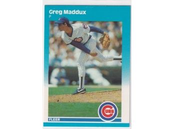 1987 Fleer Greg Maddux Rookie