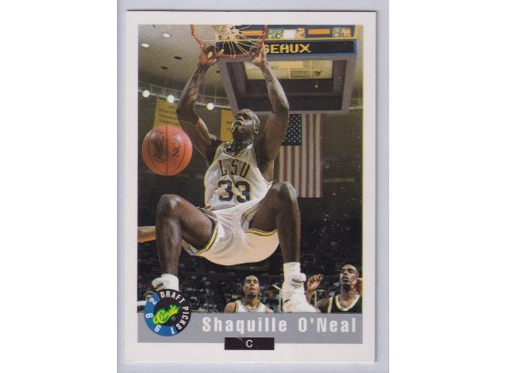 1992 Classic Shaquille O'neal Draft Pick