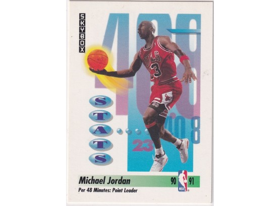 1991 Skybox Michael Jordan Stats