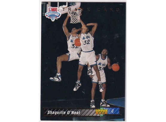 1993 Upper Deck Shaquille O'neal NBA Draft Trade Card
