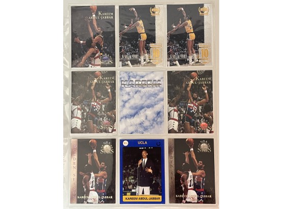 9 Kareem Abdul-jabbar Basketball Cards