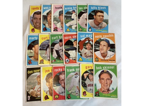 1959 Topps Baseball Cards
