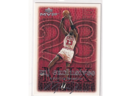 1999 Upper Deck Michael Jordan MVP Mj Exclusives A Scoring Sensation!